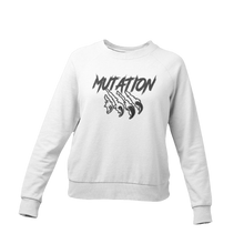 Charger l&#39;image dans la galerie, Crewneck blanc Femme Logo Mutation Noir
