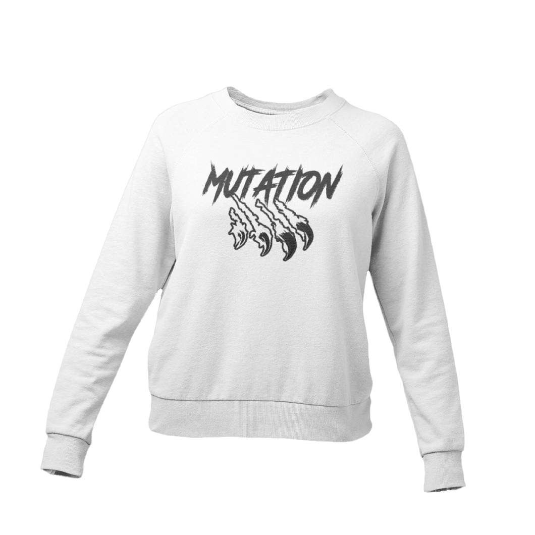 Crewneck blanc Femme Logo Mutation Noir