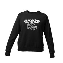 Charger l&#39;image dans la galerie, Crewneck noir Femme Logo Mutation blanc
