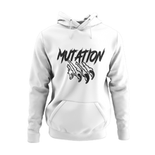 Charger l&#39;image dans la galerie, Hoodie Blanc pour homme avec logo Mutation Noir
