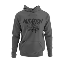 Charger l&#39;image dans la galerie, Hoodie Charcoal pour homme avec logo Mutation noir
