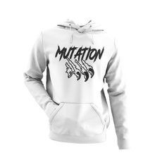 Charger l&#39;image dans la galerie, Hoodie blanc pour femme avec logo Mutation noir
